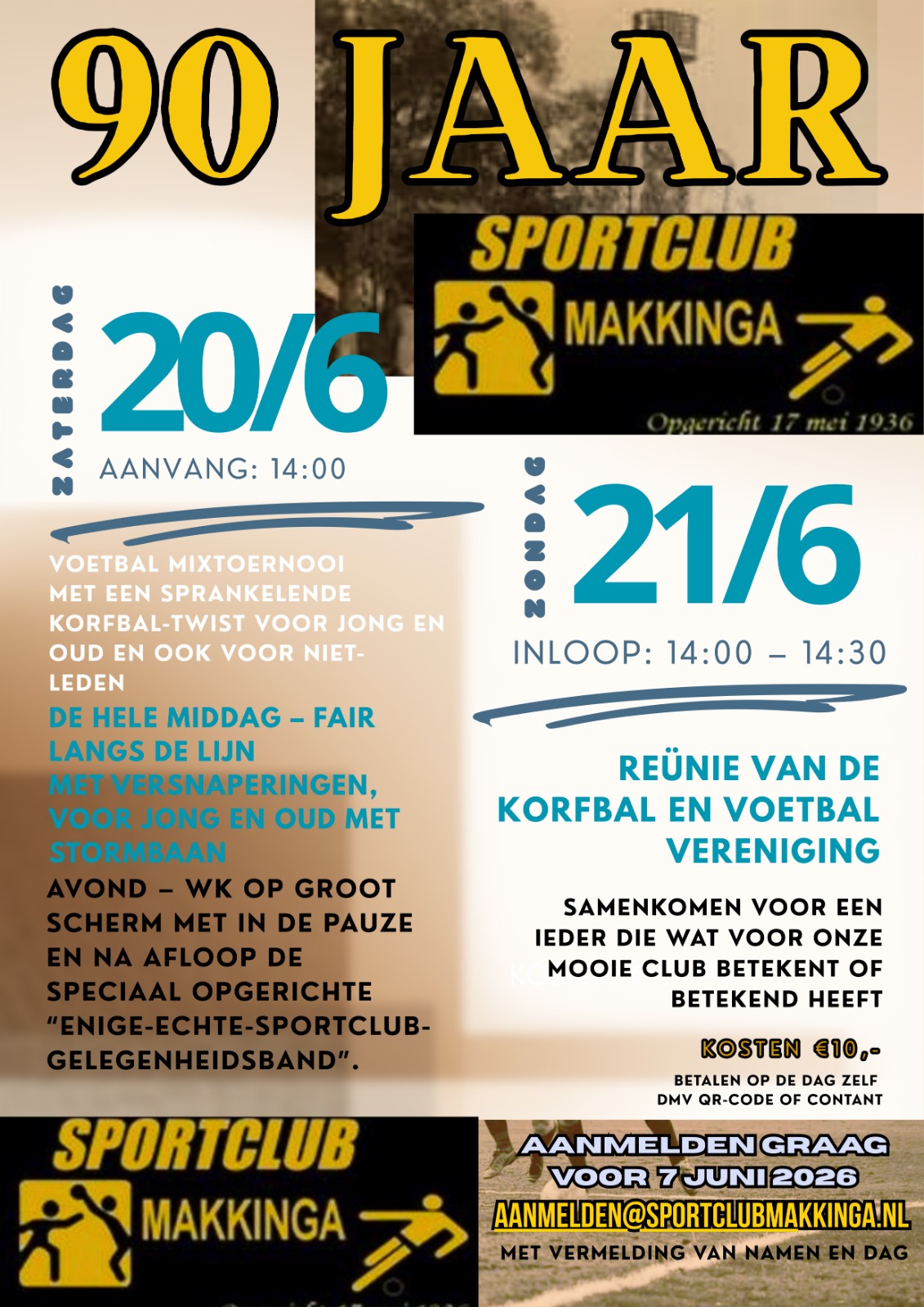 Hoera! Sportclub Makkinga viert 90-jarig jubileum! 🎊